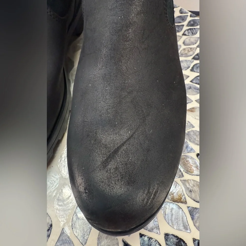 Sorel Emilie Foldover Women's Black shearling  Winter snow Boots 9 - Picture 9 of 16